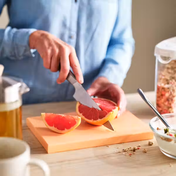 KUSTHOPPARE КУСТХОППАРЕ Разделочная доска - светло-оранжевый 25x17 см - фото 4