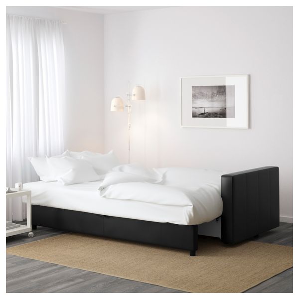 Диван-кровать 3-местный ФРИХЕТЭН, Бумстад черный - фото 6