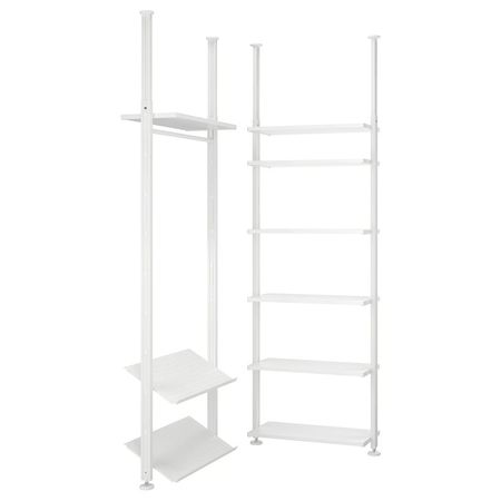 ELVARLI Гардероб, комбинация - белый 92/92x222-350 см