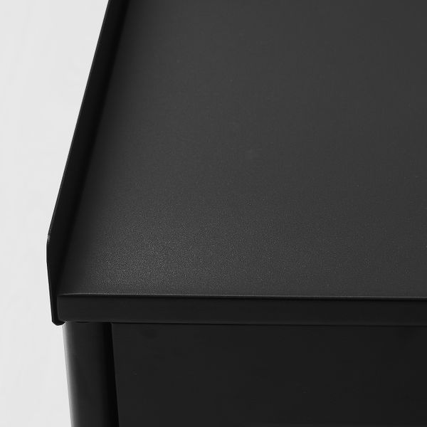 Скамья с ящиком, черный IKEA KORNSJÖ КОРНШЁ 604.715.92 - схема-чертеж с размерами