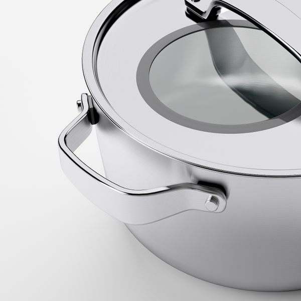 Кастрюля с крышкой, нержавеющая сталь/серый 4 л IKEA SENSUELL СЕНСУЭЛЛ 303.805.55 - фото 5