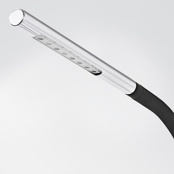 Рабочая лампа, светодиодная, черный, серебристый IKEA HÅRTE ХОРТЕ 205.272.42 - схема-чертеж с размерами