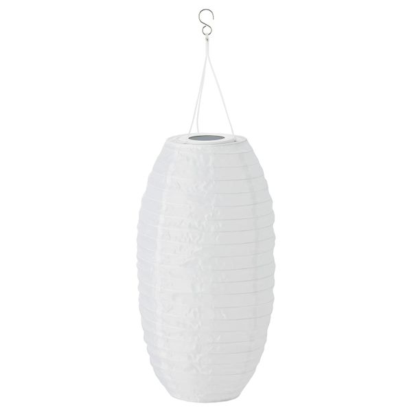 Подвесная светодиодная лампа, для сада/овал белый 60 см IKEA СОЛВИДЕН 104.516.81 - фото 2