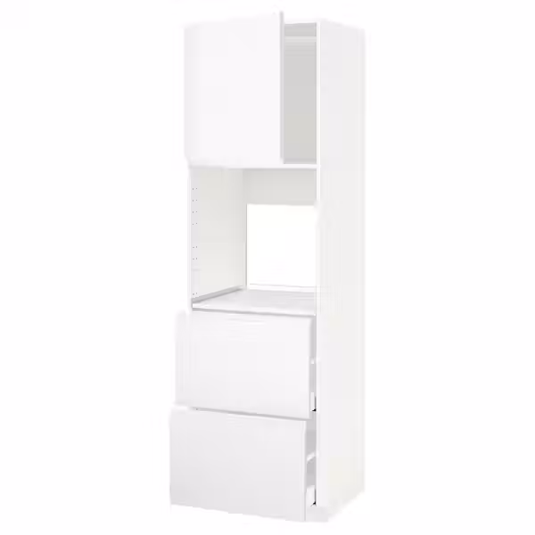 METOD / MAXIMERA Выс шкаф д/духовки+дв/2фрнт/2выс ящ - фото 1