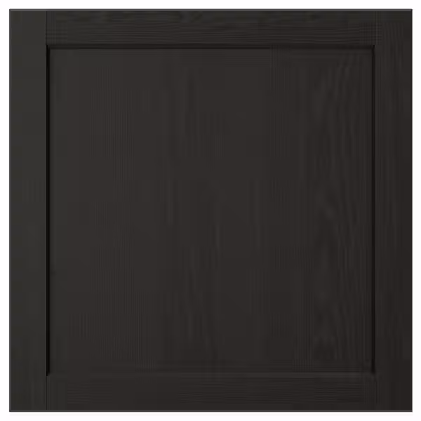 LERHYTTAN Дверь - черная морилка 60x60 см - фото 1
