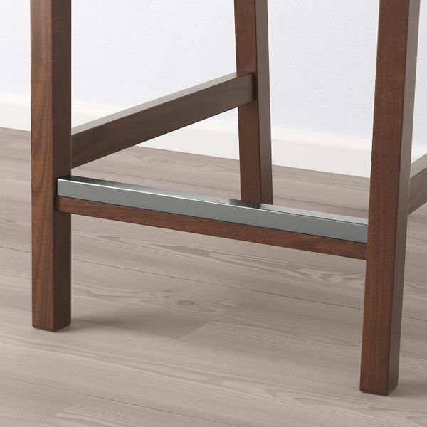 Стул барный, коричневый/Оррста светло-серый 75 см IKEA EKEDALEN ЭКЕДАЛЕН 404.005.48 - фото 8