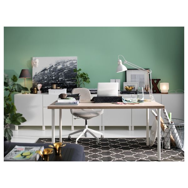 Столешница, бежевый, 150x75 см IKEA ЛИННМОН 803.554.93 - фото 2