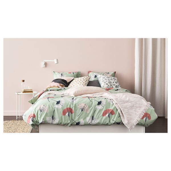 Плед, белый с оттенком, розовый, 130x170 см IKEA КАПАСТЕР 804.099.24 - фото 3