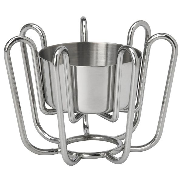 Подсвечник для греющей свечи, серебристый 6 см IKEA PÅSTÅDD ПОСТОДД 405.109.00 - фото 1