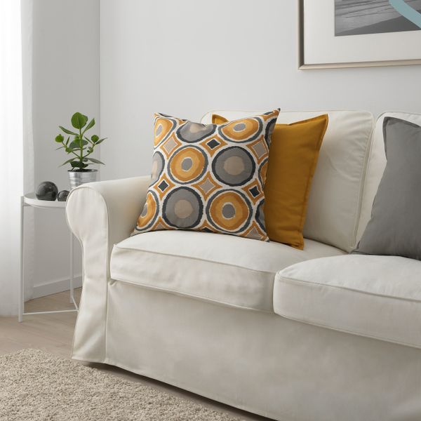 Чехол на подушку, разноцветный, 50x50 см IKEA МУРБИНКА 603.957.96 - фото 3