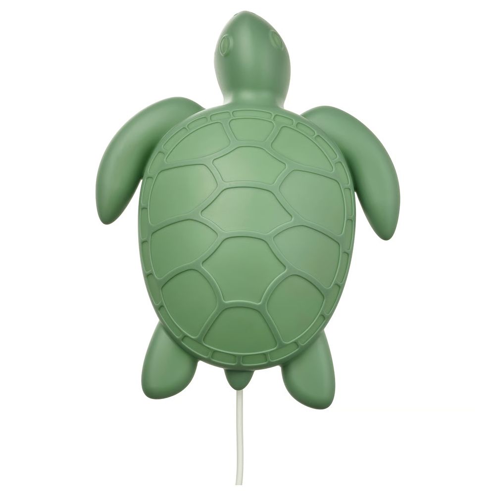 BLÅVINGAD Бра, светодиодный - черепаха/зеленый - фото 1