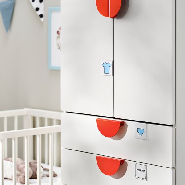 Гардероб, белый белый/с 4 ящиками 60x57x181 см IKEA SMÅSTAD СМОСТАД 993.958.61 - фото 6