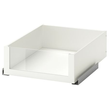 KOMPLEMENT Ящик со стеклянной фронтал панелью - белый 50x58 см