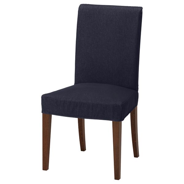 Стул ХЕНРИКСДАЛЬ, коричневый, Ванста темно-синий - фото 1
