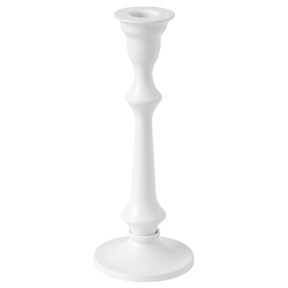 Подсвечник, белый 20 см IKEA FLERTYDIG ФЛЕРТИДИГ 104.979.43 - фото 1