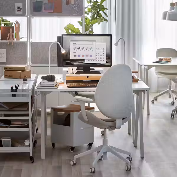 TROTTEN Письменный стол - белый 120x70 см - фото 3