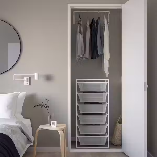 JONAXEL Рама - белый 50x51x104 см - фото 2