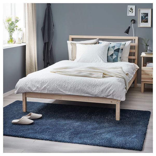 Ковер, короткий ворс, темно-синий 133x195 см IKEA TYVELSE ТЮВЕЛЬСЕ 104.295.53 - фото 5