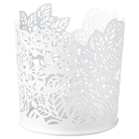 Подсвечник для греющей свечи, белый, 8 см IKEA SAMVERKA САМВЕРКА 503.887.15