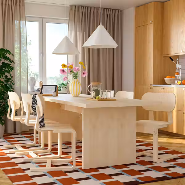 BERGSHYTTAN БЕРГСХЮТТАН / LYCKAN ЛЮККАН Стол и 6 стульев - фото 2