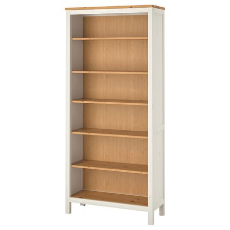 Стеллаж, белая морилка/светло-коричневый 90x197 см IKEA HEMNES ХЕМНЭС 504.134.99
