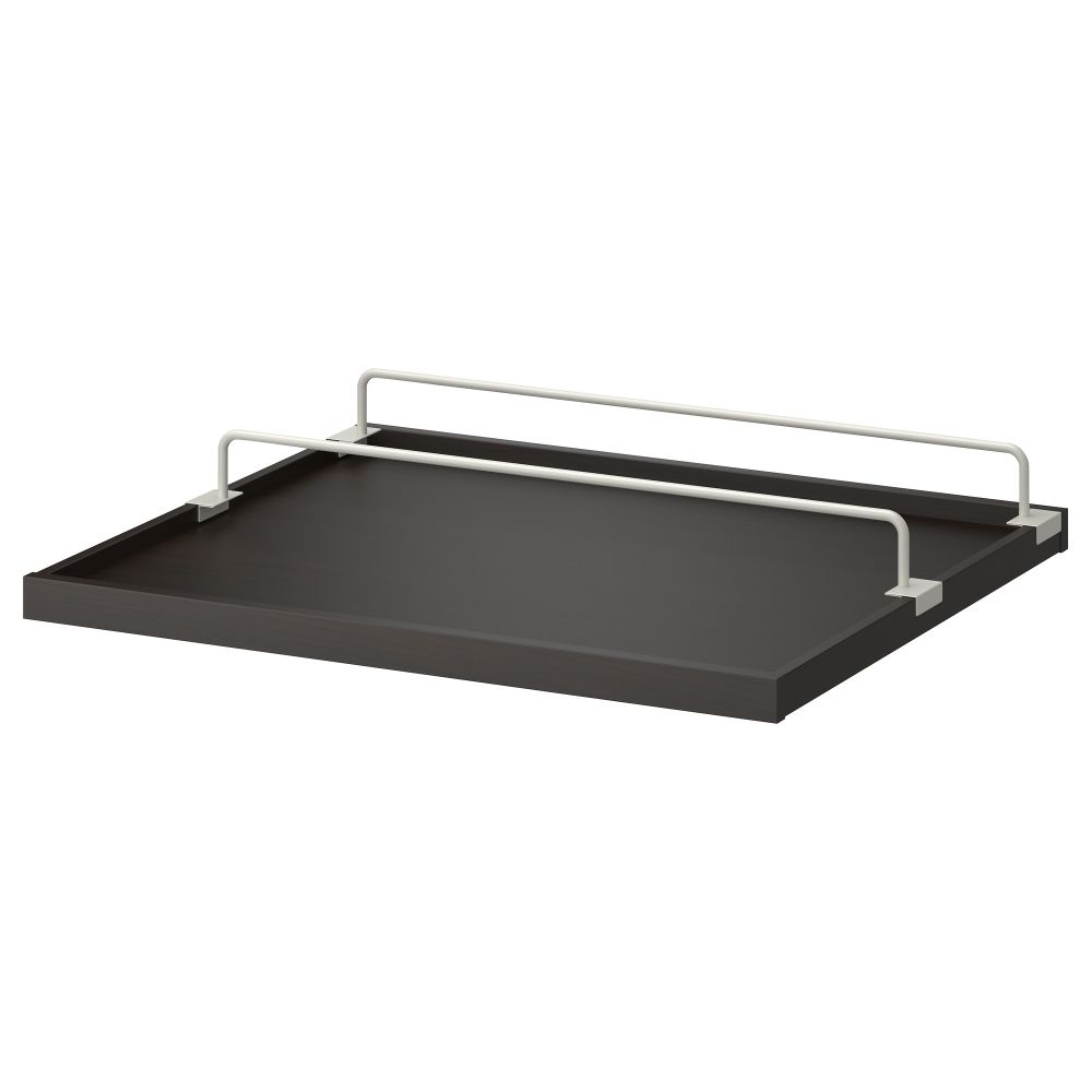 Выдвижная полка + вставка для обуви КОМПЛИМЕНТ, черно-коричневый, белый - фото 1