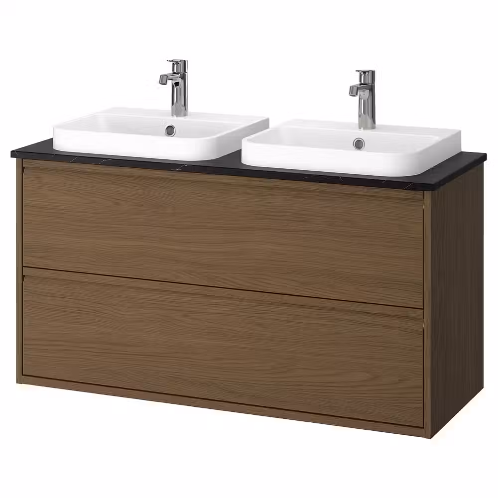 ÄNGSJÖN ЭНГШЁН / BACKSJÖN БАККШЁН Шкаф с ящиками/раковина/смесители - фото 1