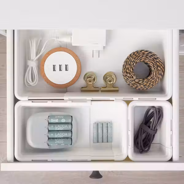 KACKLA Раздвижная коробка - белый 13-18x9 см - фото 6