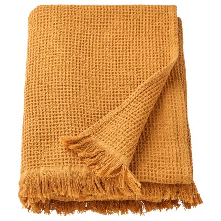 Простыня банная, 100x150 см, темно-желтый IKEA VALLASÅN ВАЛЛАСОН 005.022.33