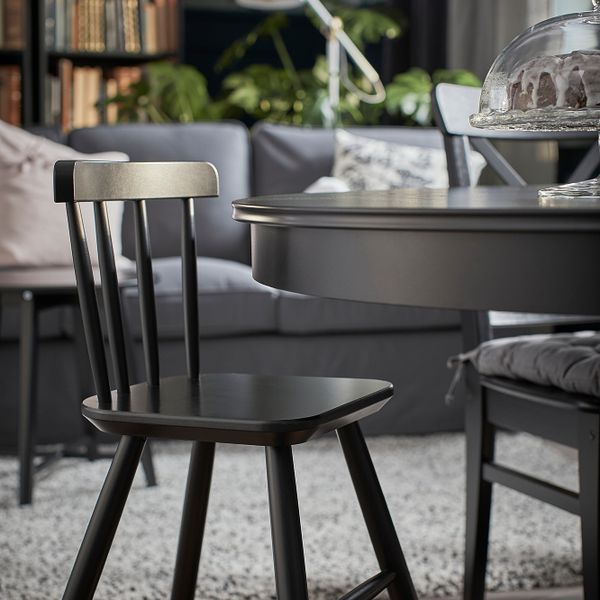 Детский стул, черный IKEA AGAM АГАМ 504.670.72 - фото 6