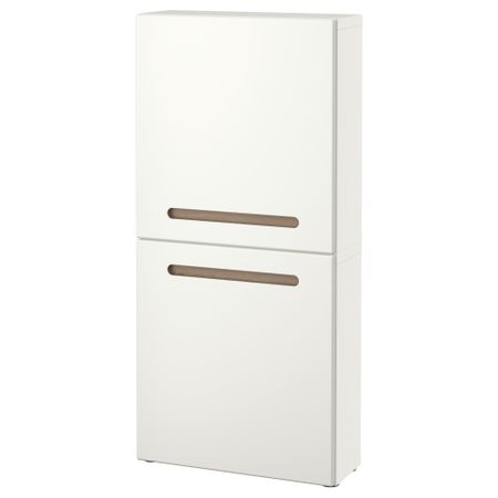 Навесной шкаф с 2 дверями БЕСТО, Марвикен белый (60x20x128 см)