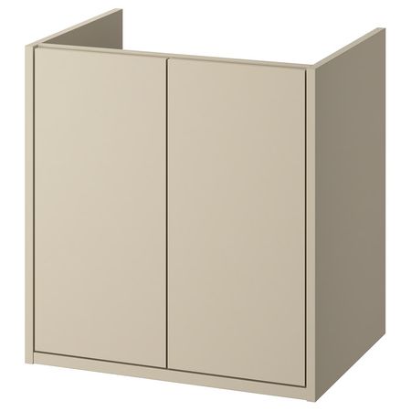 HAVBÄCK Шкаф под раковину с дверцами - бежевый 60x48x63 см