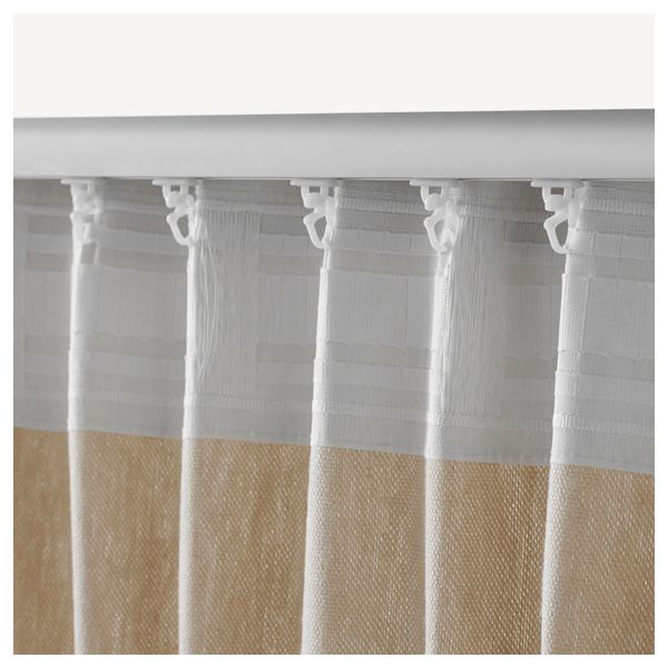 Гардины с прихватом, 1 пара ИНГЕРТ, бежевый (145x300 см) - фото 4