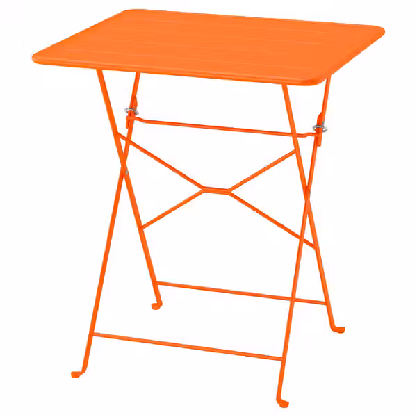 SUNDSÖ СУНДСЁ Стол - ярко-оранжевый для сада 65x65 см - фото 1
