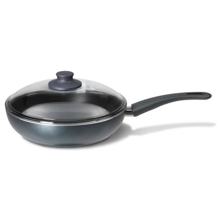 Сотейник c крышкой ШЭНКА, серый (26 см)