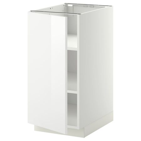Напольный шкаф с полками, белый/Рингульт белый 40x60 см IKEA METOD МЕТОД 692.236.49