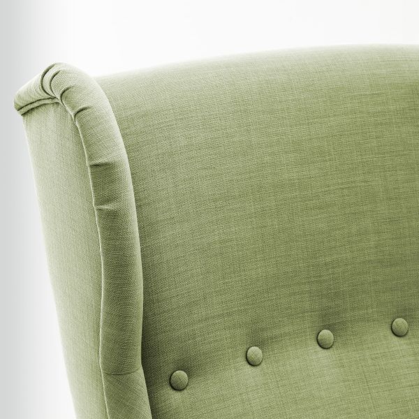 Кресло с подголовником, Шифтебу зеленый IKEA STRANDMON СТРАНДМОН 205.271.95 - фото 5