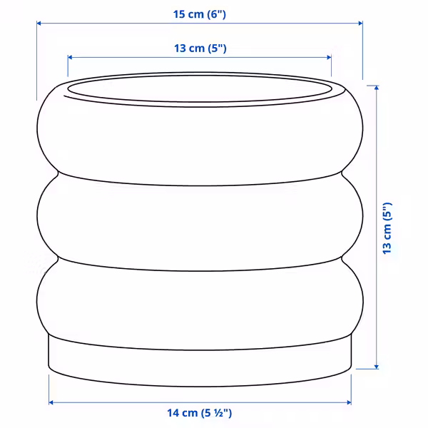 HASSELBUKETT ХАССЕЛБУКЕТТ Кашпо - д/дома/улицы/бежевый 12 см - фото 6