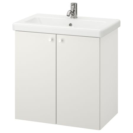 Шкаф под раковину с 2-мя дверцами, 64x43x65 cm IKEA TVÄLLEN ЛЕН ТВЭЛЛЕН, BEGIVENHET БЕГИВЕНХЕТ 993.365.22
