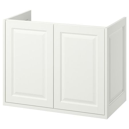 TÄNNFORSEN Шкаф под раковину с дверцами - белый 80x48x63 см