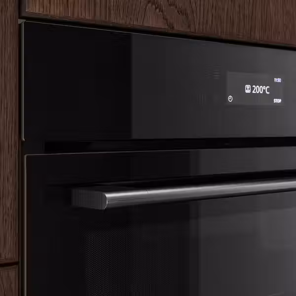 SPJUTBO Духовка с конвек. и функц. микров. - фритюр с обдувом функция гриля/чёрный IKEA 700 - схема-чертеж с размерами