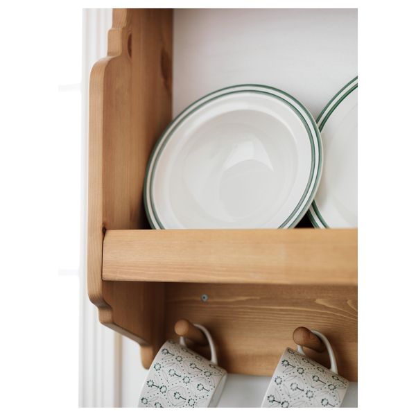 Тарелка глубокая ЭНИГТ, белый с оттенком, зеленый (24 см) - фото 4