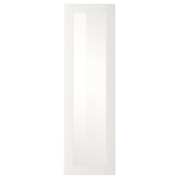 Стеклянная дверь РОСДАЛЬ, белый ясень - схема-чертеж с размерами