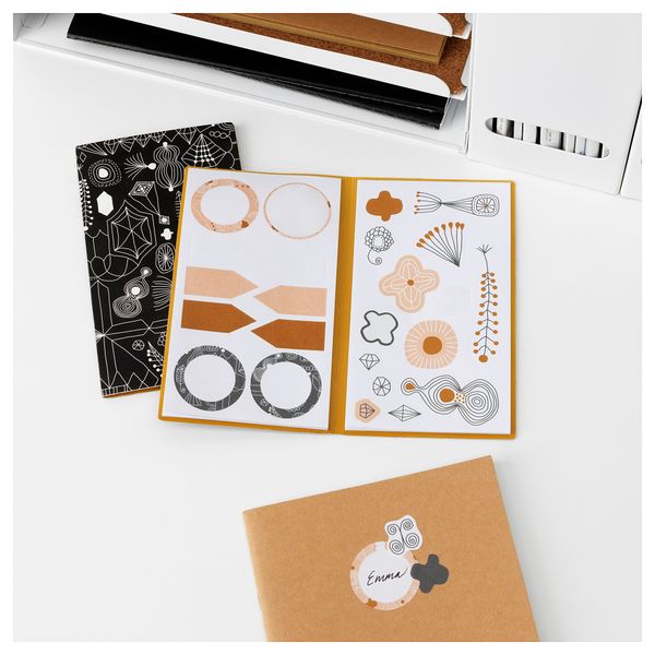 Папка с наклейками ЛАНКМОЙ, белый черный, розовый - фото 4