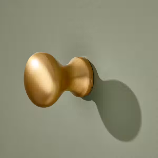 ENERYDA Ручка мебельная - желтая медь 20 мм - схема-чертеж с размерами