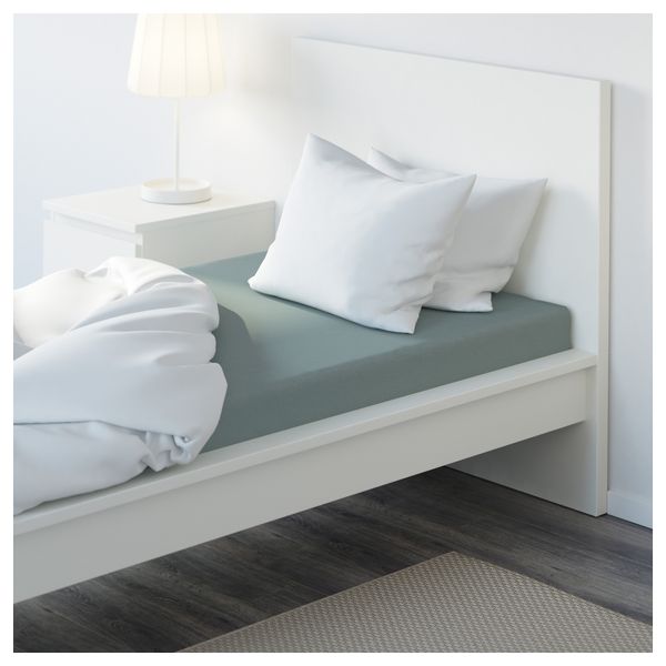 Простыня натяжная ПУДЕРВИВА, зеленый - фото 4