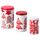 Набор емкостей, 3 штуки ВИНТЕР 2017, красный