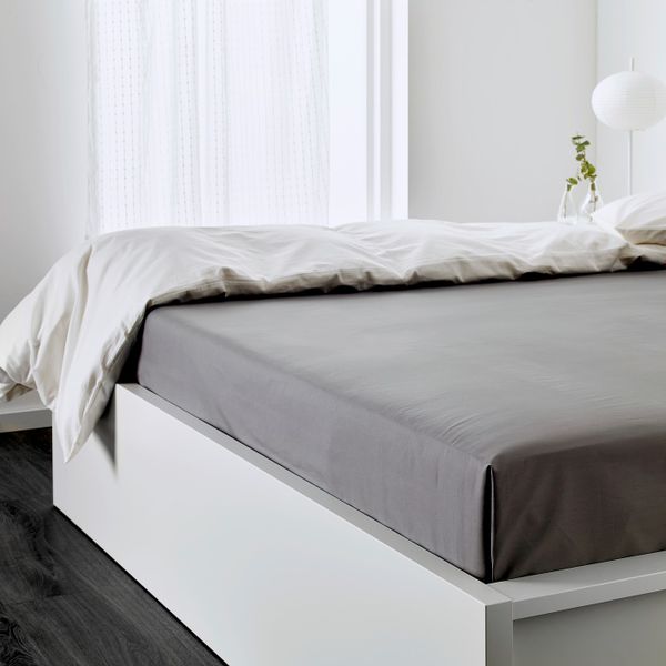 Простыня, серый, 240x260 см IKEA УЛЛЬВИДЕ 803.511.69 - схема-чертеж с размерами