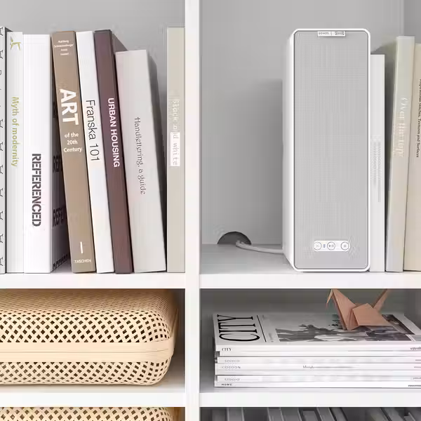 VIHALS Комбинация стеллажей - белый 286x37x200 см - фото 4