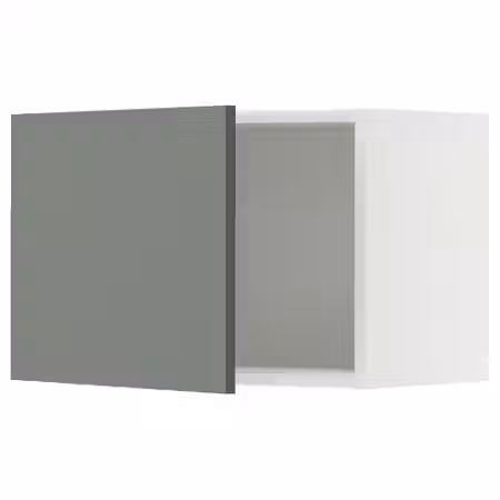 METOD Навесной шкаф - белый/Nickebo матовый серо-зеленый 60x40 см